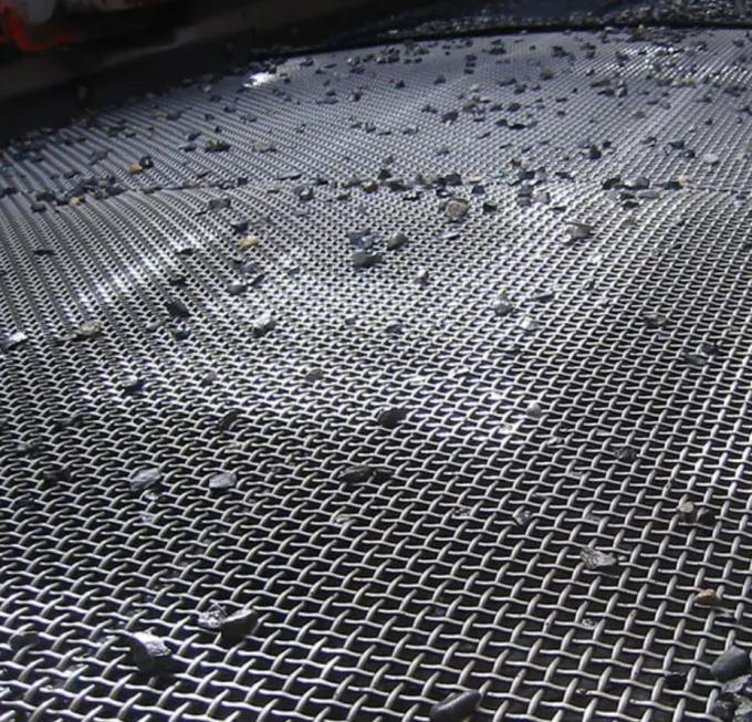Czarny Woven Crusher Wibrating Sieve Screen Mesh Rock Shaker High Carbon Steel 65 Mangan 0