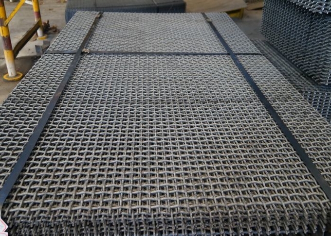 High Carbon Steel Woven Wire Screen Mesh For Mining Quarrying Crusher Equipment 0